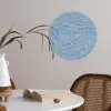 Golven - Ritmisch - Blauw Wandcirkel behangsticker klein 186 -sfeer3