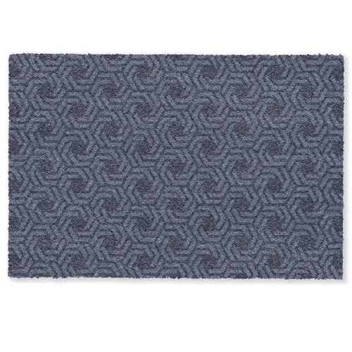 Patroon - Blauw - Geometrisch Deurmat klein 898 -zkaufland3d