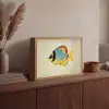 Kleurrijk - Vis - Schubben - Illustratie Light Box met batterij (Wandlamp) middel -sfeer2