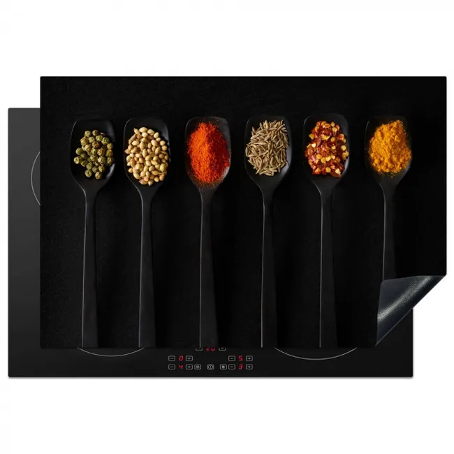 Kleurrijk Kruiden Kwartet Inductie beschermer vinyl 3mm klein -3d