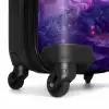 Paarse Eenhoorn in Magische Omgeving NBS - Handbagage koffer - Unisex middel -wiel