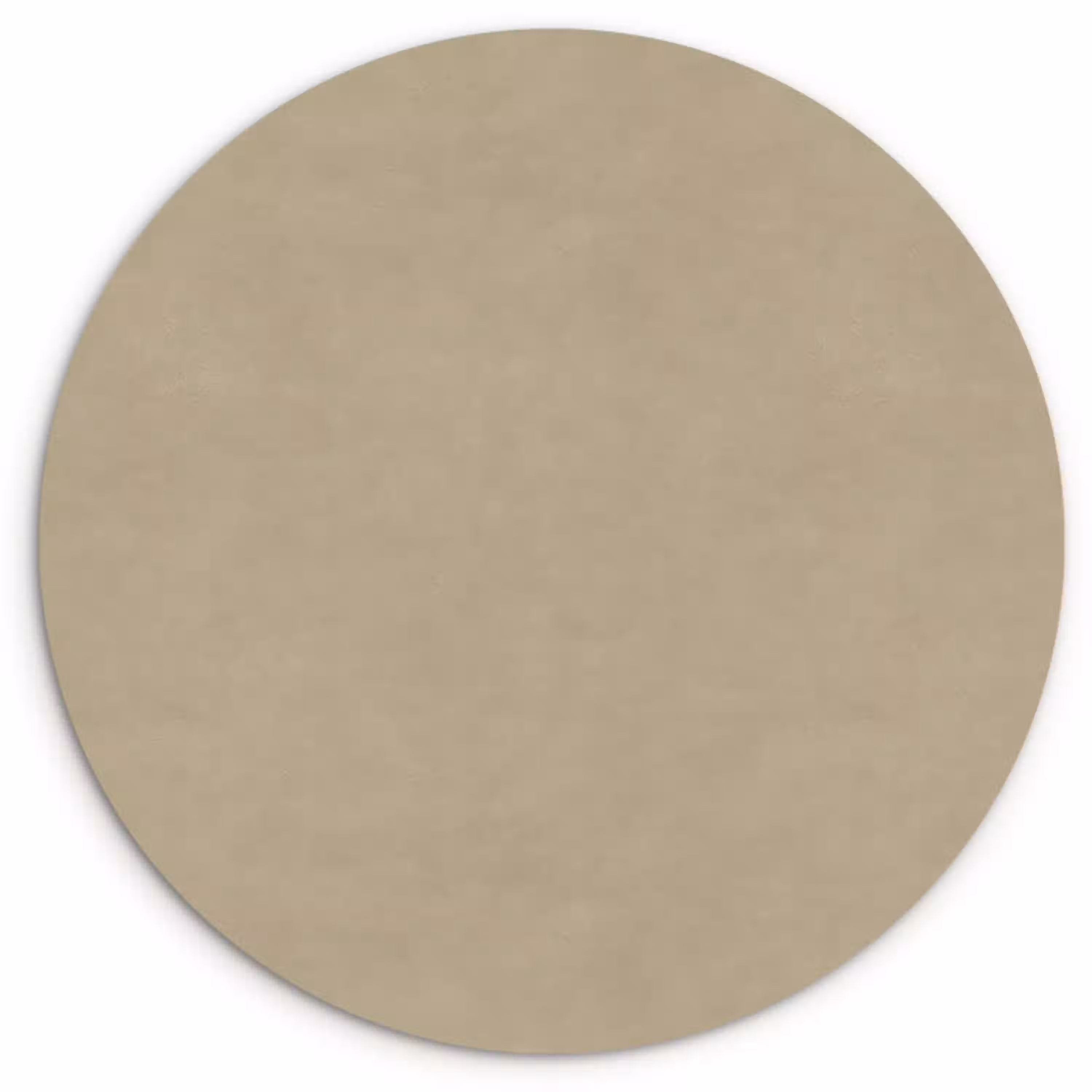 Zandkleur - Korrelige structuur - Beton Wandcirkel kunststof plaat 5mm dik klein 188 -3d
