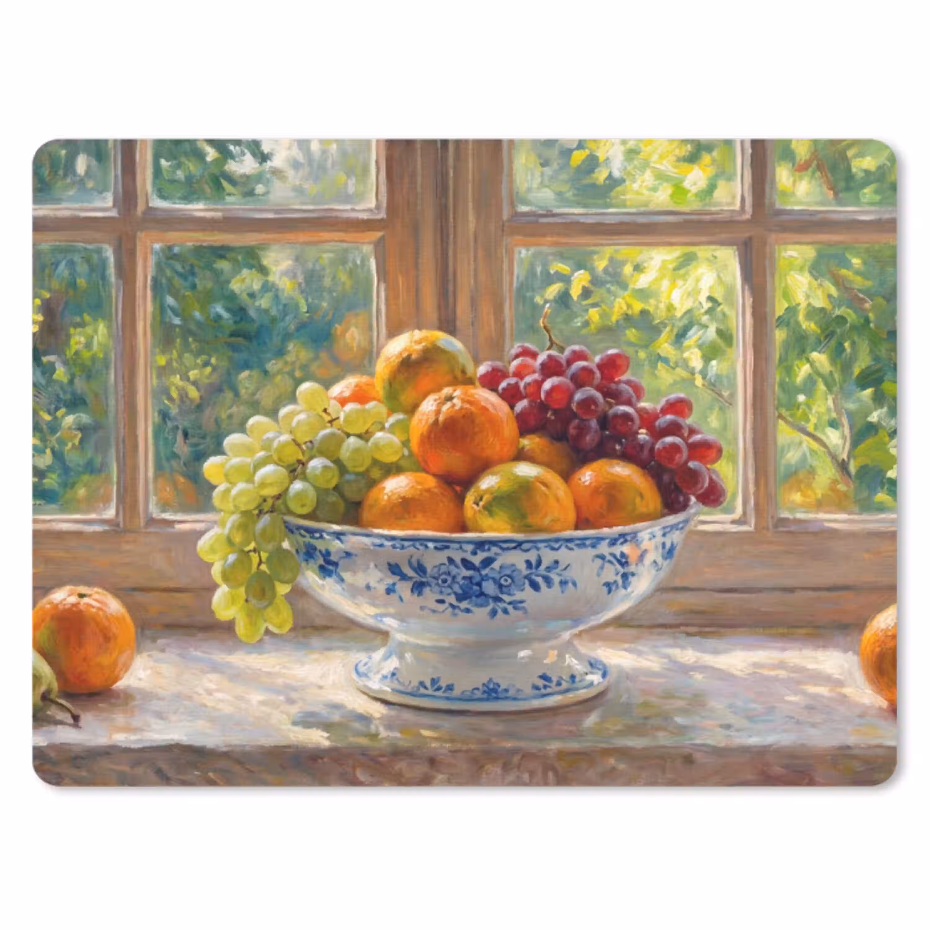 Fruit - Vensterbank - Natuur muismat rubber klein -3d