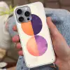 Abstract - Cirkels - Paars Hoesje iPhone 16 Pro Max met koord klein -sfeer3