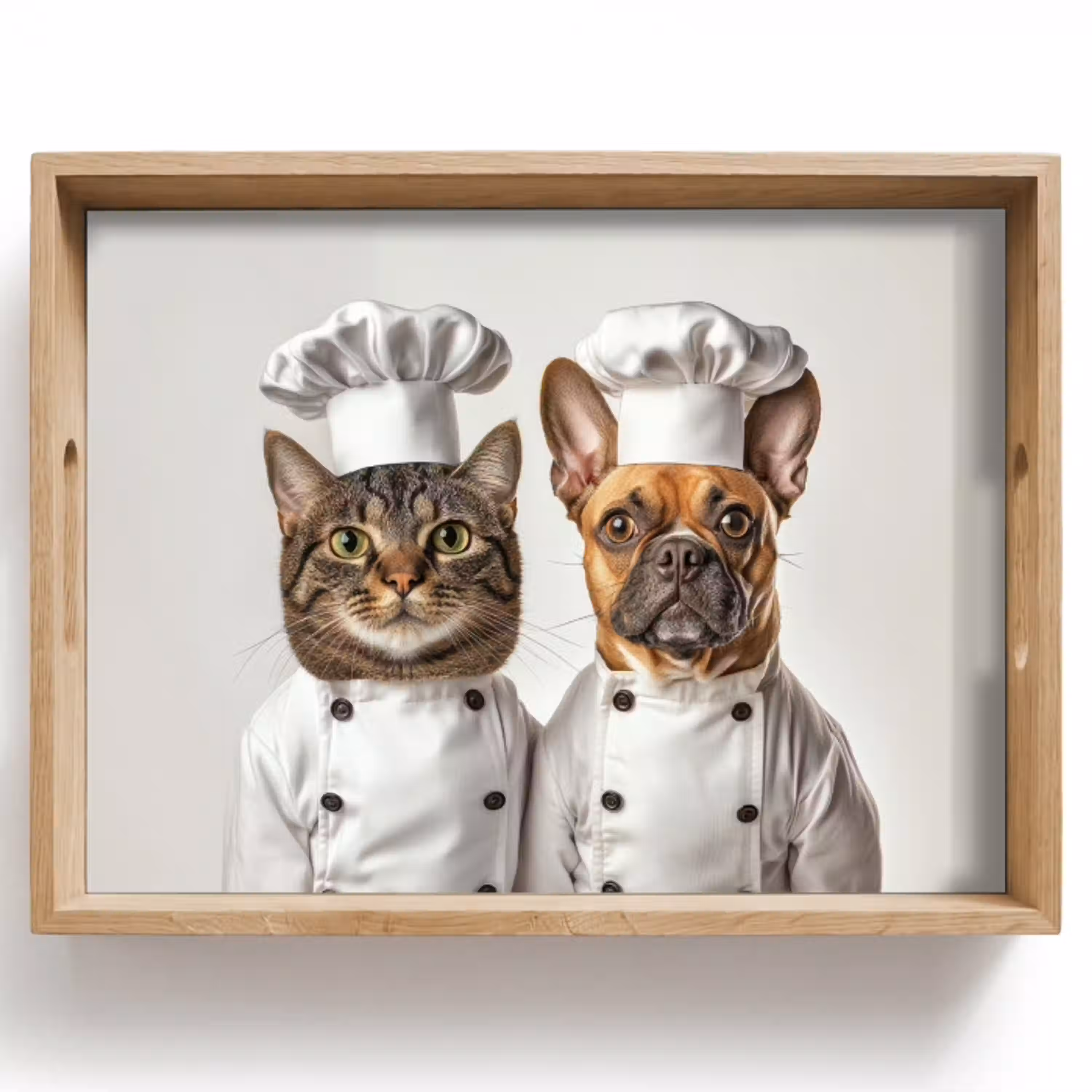 Kat - Hond - Kokskleding Dienblad Rechthoek middel -z3d_shopping