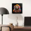 Graffiti - Wasbeer - Jas - Zwart plexiglas 5mm klein -sfeer6