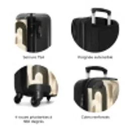 Abstract - Patroon - Bogen NBS - Handbagage koffer - Volwassenen Unisex middel zzzzzzzbolletjes_FR