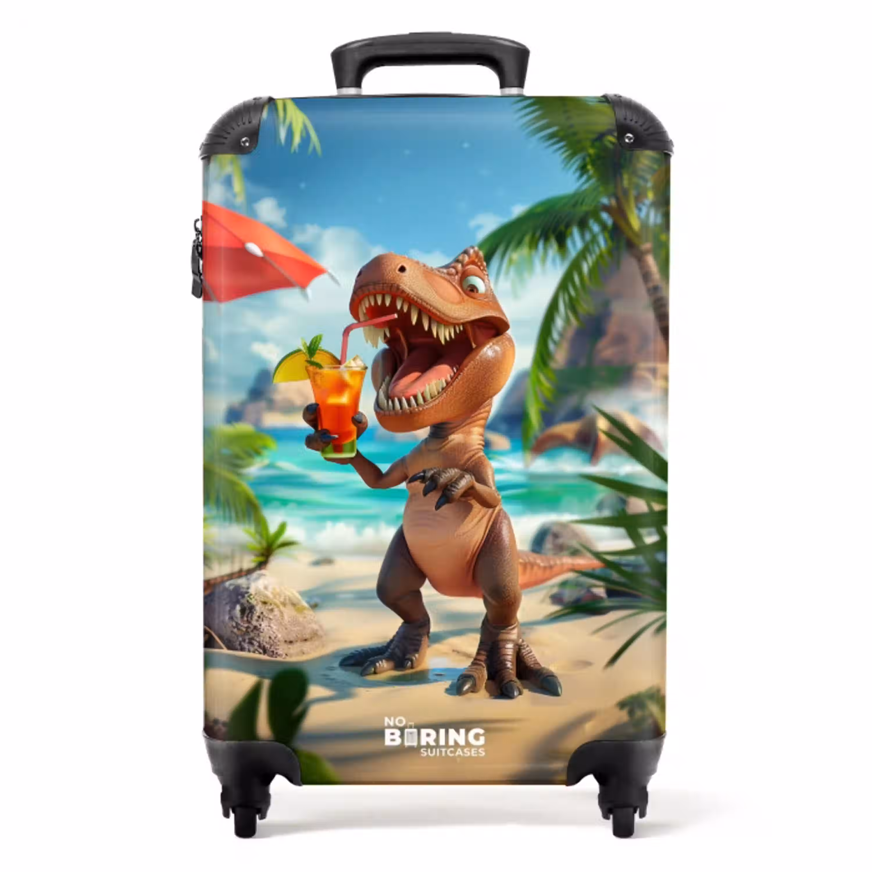 tropisaurus rex NBS - Handbagage koffer - Unisex middel -productfoto_recht