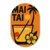 Palmboom - Bloem - Art - Drink Wandcirkel Ovaal Glas middel -3d