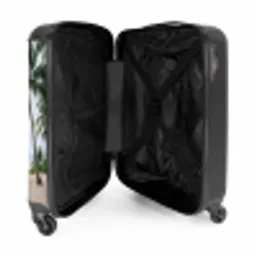 Surfboard - Palmbomen - Kleurrijk NBS - Handbagage koffer - Volwassenen Unisex middel -binnenkant