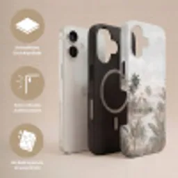 Kraanvogels - Palmbomen - Tropisch Toughcase MagSafe Apple iPhone 17 klein -USP_Lagen_DE