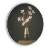 Sierlijk - Boeket - Goud - Vaas Akoestische PET Vilt - Rond klein -3d