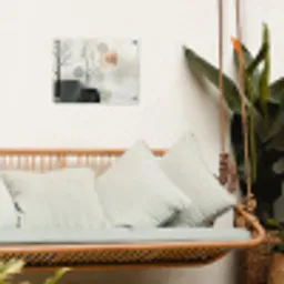 Wabi sabi - Beige - Plant tuinposter los doek klein -sfeer7