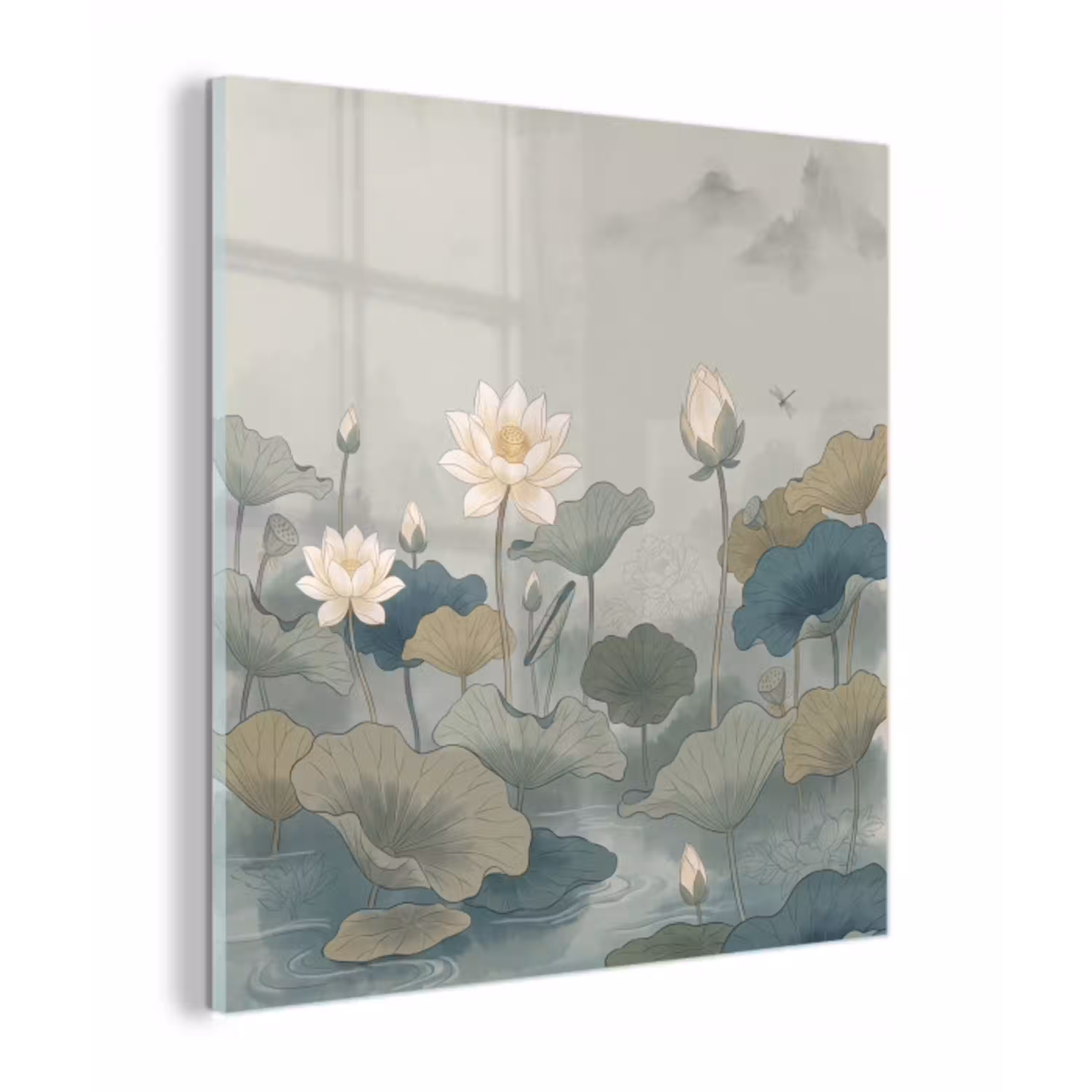 Lotus - Bloemen - Groen plexiglas 5mm klein -z3d
