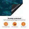 Bloesem - Blauw - Turquoise Inductie beschermer vinyl 3mm klein 276 -zzzzzzz-td-onderkant