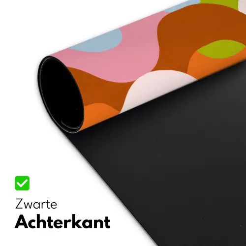Abstract - Vormen - Roze Muismat XXL klein -sfeer2