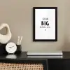 Quotes - Dream big little one - Spreuken - Baby - Dromen fotolijst zwart zonder passe partout klein -sfeer1