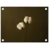 Takken - Katoen - Wit - Bollen tuinposter los doek klein -3d