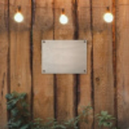 Japandi - Beige - Modern tuinposter los doek klein -sfeer1