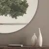 Eikenboom - Groen - Lichte achtergrond Akoestische PET Vilt - Rond klein -sfeer5_closeup