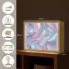 Golvend - Pasteltinten - Glanzend - Stof Light Box met batterij (Wandlamp) middel -USP_websiteoverzichtNL