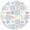 Zee - Sfeer - Mozaïek - Multi Wandcirkel plexiglas klein 852 -3d
