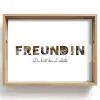 Freundin - Buchstaben-Collage Dienblad Rechthoek middel -z3d_shopping