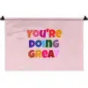 You're doing great - Roze - Kleurrijk Wandkleed katoen klein -zz3d