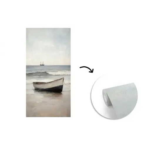 Roeiboot - Zee - Horizon fotobehang vinyl groot -3d