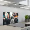 Stad - Mensen - Astronaut - Wit keuken achterwand spatscherm klein -3d_schuin