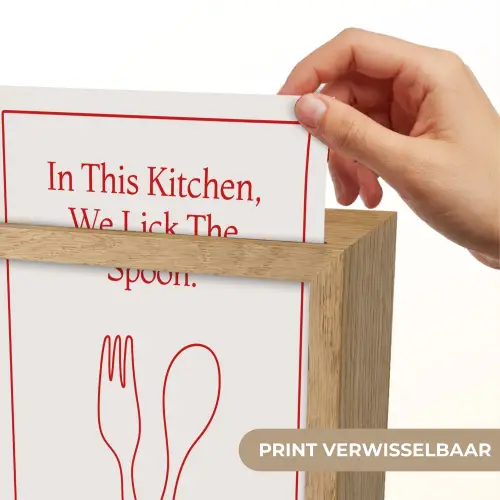 Minimalistisch - Vork - Lepel - Lijntekening Light Box met kabel (Wandlamp) klein -USP_websiteprintNL