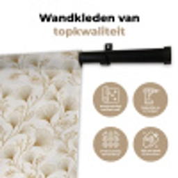 Ginkgo - Takken - Goud Wandkleed katoen klein 269 -sfeer2