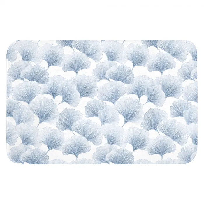 Waaier - Modern - Blauw Badmat klein 997 -3d