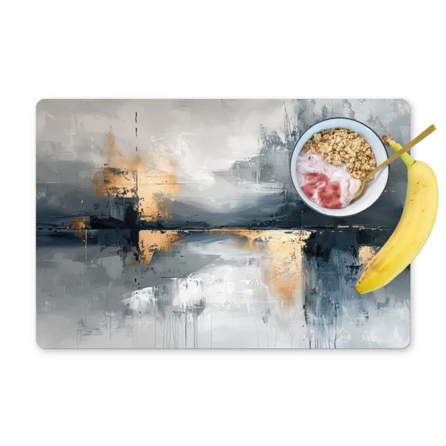 Placemat - 6 pieces - Abstract - Paint - Art - Gold