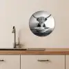 Schotse Hooglander - Spaghetti - Dieren - Zwart wit KitchenYeah - Keuken - Wandcirkel Forex klein -sfeer3
