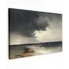 Kust - Golven - Rots - Storm Tuinposter op houten frame 2 cm dik klein -3d