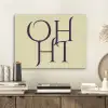 Oh hi - Geel - Monogram PET vilt klein -sfeer1