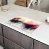 Dynamisch - Abstract - Kleurrijk - Zwart Inductie beschermer vinyl 3mm klein -sfeer8