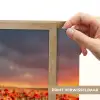 Zonsondergang - Klaprozen - Rood - Bloemen - Veld - Natuur Light Box met batterij (Wandlamp) middel -USP_websiteprintNL