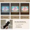 Unicorn - Meisjes - Bloemen - Regenboog - Eenhoorn Light Box met batterij (Wandlamp kind) middel -USP_lichtkleurNL