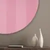 Roze - Gestreept - Belle Akoestische PET Vilt - Rond klein -sfeer5_closeup