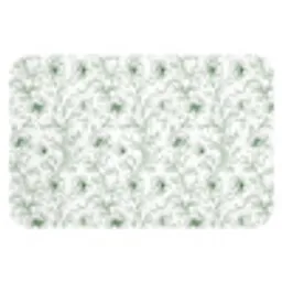 Bloemen - Getekend - Groen Badmat klein 997 -3d
