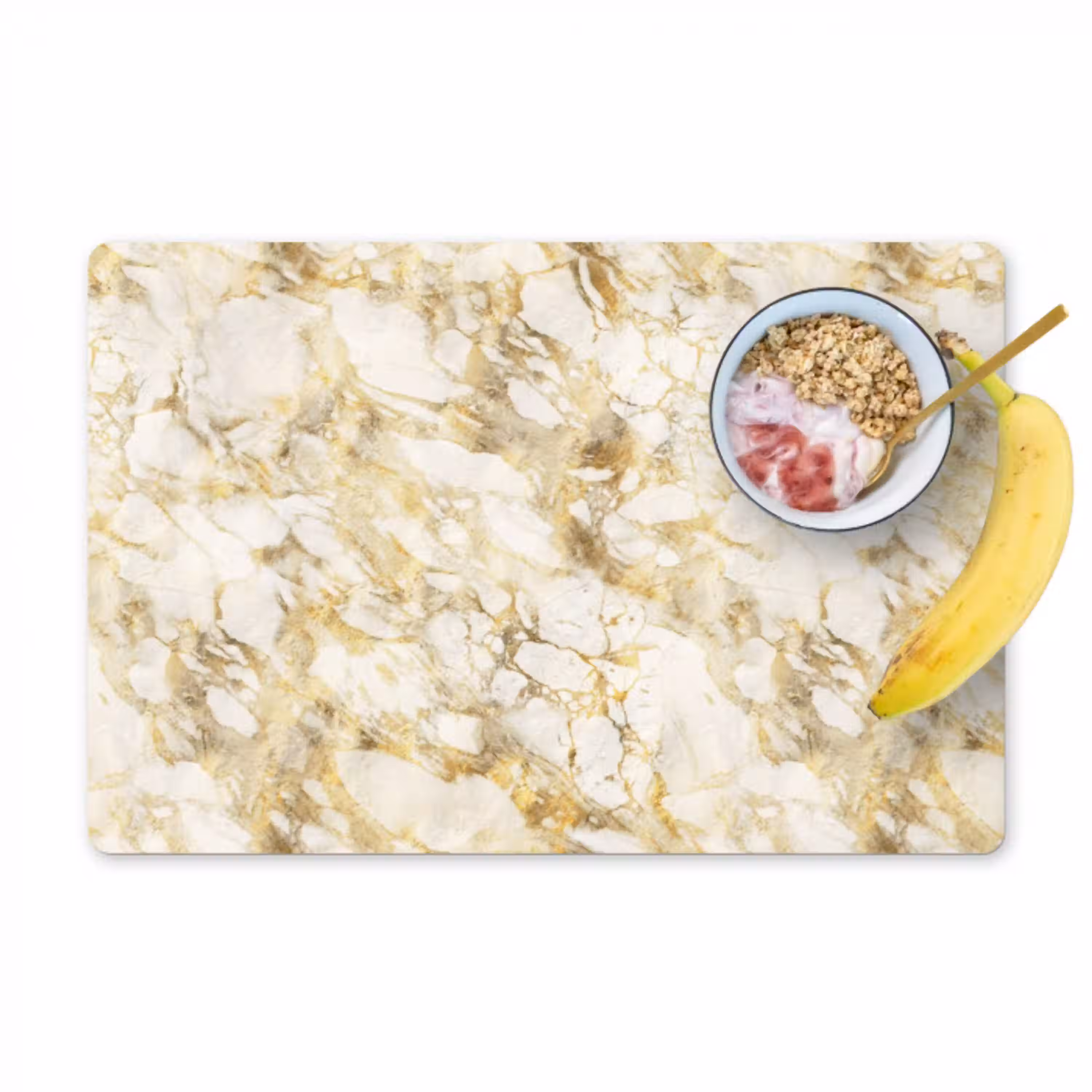 Warm - Gouden - Marmer - Patroon Placemat vinyl groot 368 -zzzproduct_Kitchenyeah-website