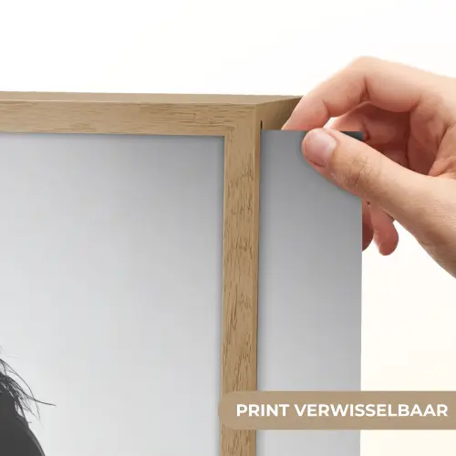 Silhouet - Vrouw - Surfplank - Water Light Box met batterij (Wandlamp) middel -USP_websiteprintNL