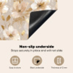 Bloemen - artistiek - Goud Inductie beschermer vinyl 3mm middel 274 -vsfeer4_ENG