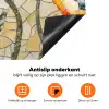 Klaprozen - Oranje - Mozaïek - Bladeren Inductie beschermer vinyl 3mm klein -zzzzzzz-td-onderkant