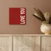 Schuin - Loveyou - Rood aluminium wit klein -sfeer4