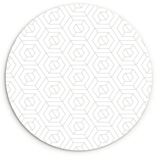 Grafisch - Patroon - Modern Wandcirkel plexiglas klein 852 -3d