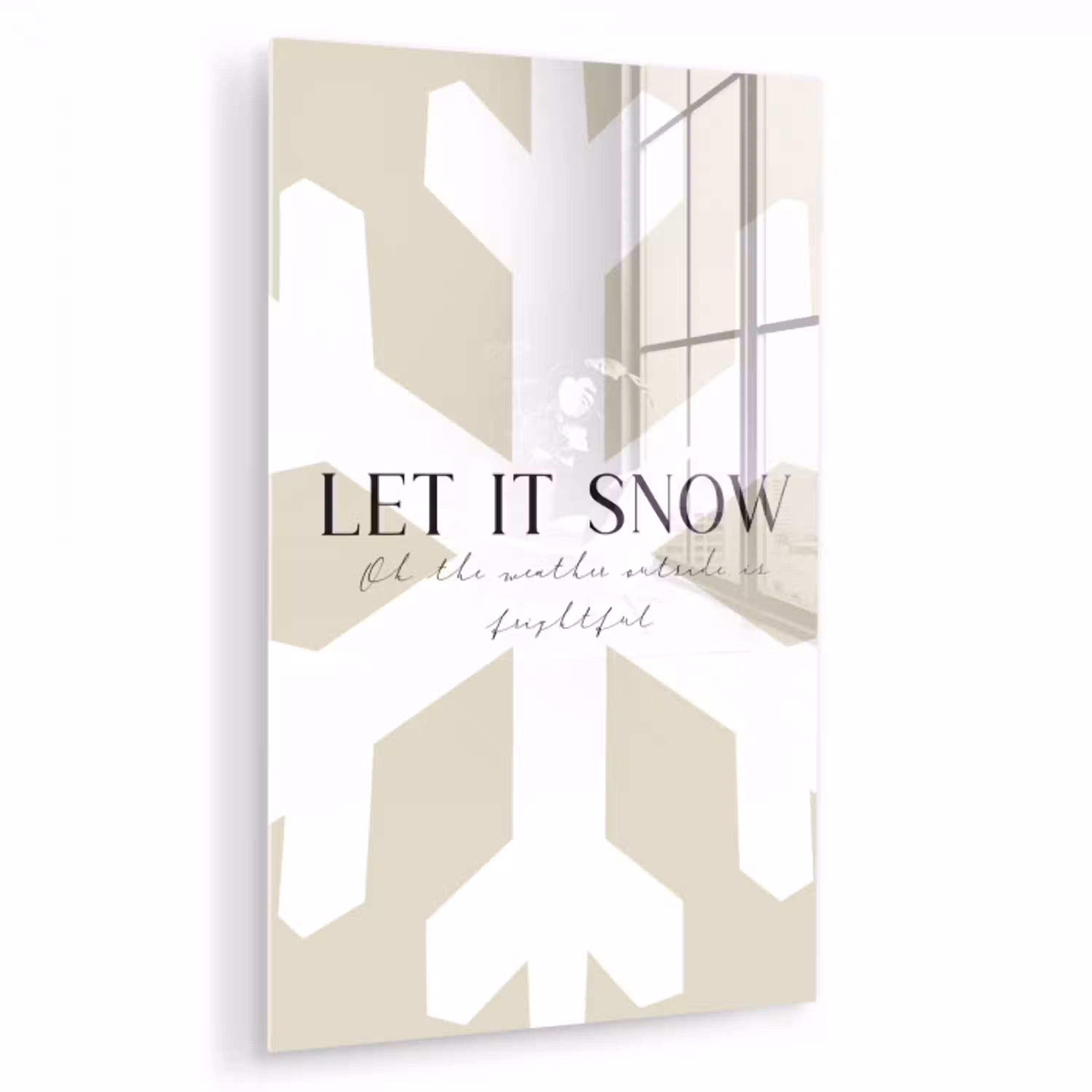 Sneeuw - Japandi - Winter - Decoratie plexiglas 5mm klein -zzzproduct_nieuw