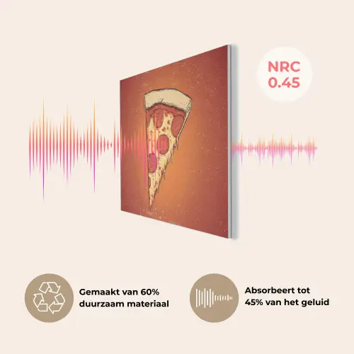 Pizza - Kaas - Rood - Pepperoni PET vilt klein -USP_NL